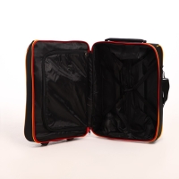 Чемодан детский 32 л (S) Sacvoyage, отдел на молнии, цвет чёрный/оранжевый