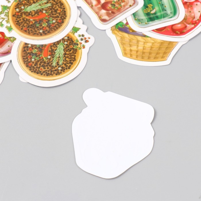 Наклейки для творчества Наклейки для творчества "Домашние заготовки" тиснение золото набор 48 шт 9х7х0,8 см