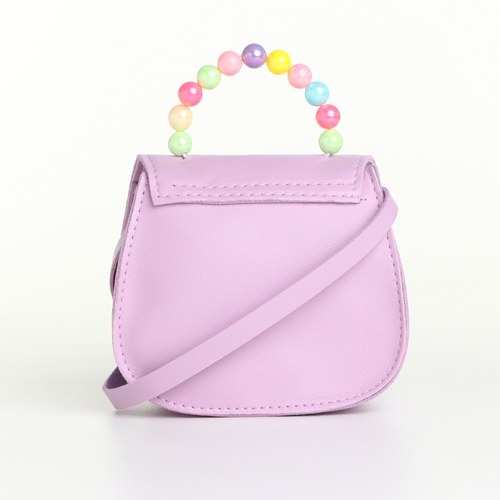 Сумка детская для девочки на клапане «Выбражулька», цвет лиловый Сумка детская для девочки на клапане «Выбражулька», цвет лиловый