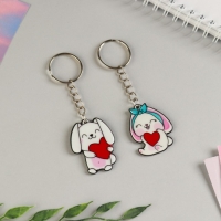 Брелок для ключей парный &laquo;Моей любимке&raquo;, акриловый, 13,3 х 8