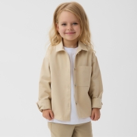 Рубашка детская MINAKU: Jeans collection, цвет бежевый, рост 104 см