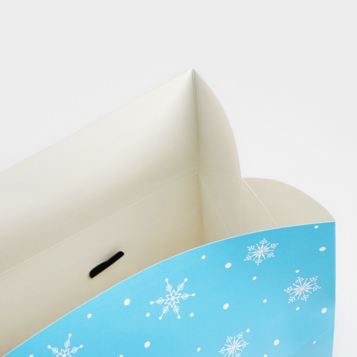 Пакет - коробка &laquo;С Новым годом&raquo;, животные, 23 х 18 х 11 см