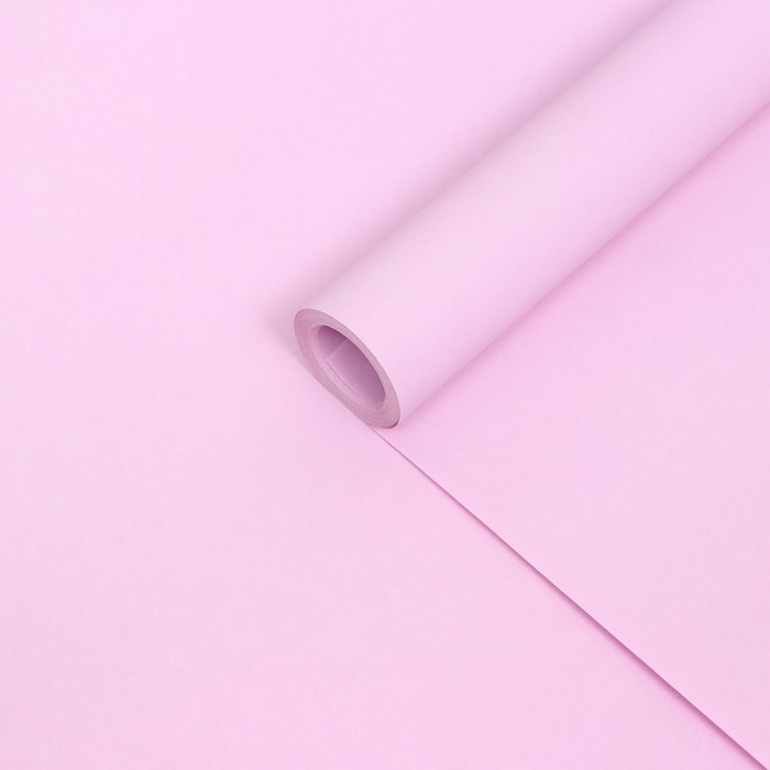 Бумага крафт двустороняя, сиреневый 0,68 х 10 м Бумага крафт двустороняя, сиреневый 0,68 х 10 м