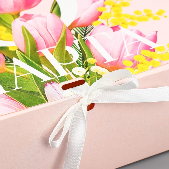 Коробка подарочная, упаковка, «С 8 марта», 31 х 24.5 х 8 см Коробка подарочная, упаковка, «С 8 марта», 31 х 24.5 х 8 см