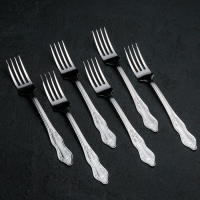 Набор столовых приборов &laquo;Славяна&raquo;, 24 предмета, толщина 1.2 мм, цвет серебряный