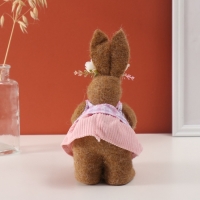 Декор "Заюшка в розовом платьице с корзинкой с яичками" 14х22х10 см Декор "Заюшка в розовом платьице с корзинкой с яичками" 14х22х10 см