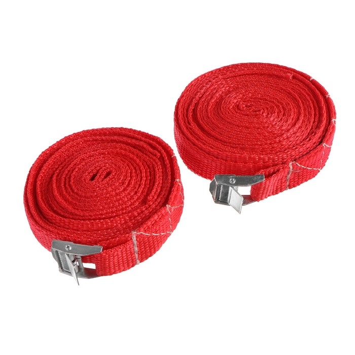 Ремень для крепления груза TORSO с фиксатором 5 м, 2 шт, европакет
