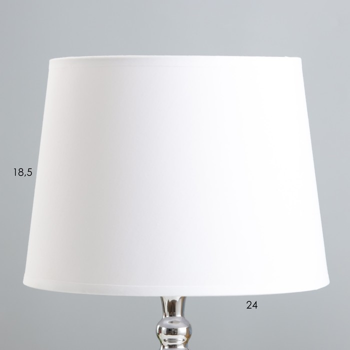 Настольная лампа Настольная лампа "Флавия" Е27 40Вт хром 25х25х44 см RISALUX