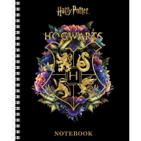 Тетрадь 48 листов в клетку на гребне "Гарри Поттер", обложка мелованный картон, матовая ламинация, 3D фольга, блок офсет, 4 вида МИКС Тетрадь 48 листов в клетку на гребне "Гарри Поттер", обложка мелованный картон, матовая ламинация, 3D фольга, блок офсет, 4 вида МИКС
