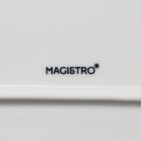 Блюдо фарфоровое овальное Magistro &laquo;Сюита&raquo;, 35,5&times;23,5 см, цвет белый