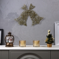 Светодиодная фигура &laquo;Колокольчики&raquo; 42.5 &times; 30 см, металл, батарейки ААх2 (не в комплекте), свечение тёплое белое