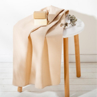 Полотенце вафельное Этель 70х140 см. цвет бежевый, 100% хлопок, пл 240 г/м2 Полотенце вафельное Этель 70х140 см. цвет бежевый, 100% хлопок, пл 240 г/м2