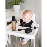 Нагрудник/слюнявчик для кормления &laquo;Little boss&raquo; на кнопке