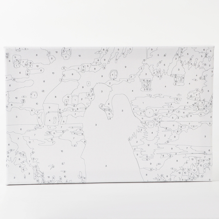 Картина по номерам с подрамником и гирляндой &laquo;Свидание&raquo;, 20 х 30 см