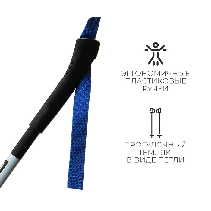 Палки лыжные стеклопластиковые, длина 105 см, цвета МИКС Палки лыжные стеклопластиковые, длина 105 см, цвета МИКС