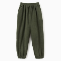 Брюки для девочки MINAKU: Fleece Soft, цвет зелёный, рост 146 см