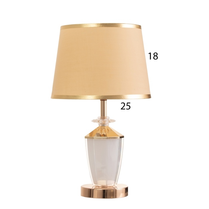 Лампа настольная Лампа настольная "Яиме" 1х40Вт Е27 1х3Вт LED золото 25х25х42см