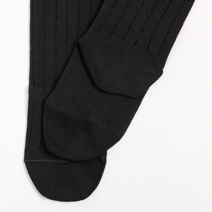 Колготки детские &laquo;вертикальная полоска&raquo;, цвет графит, рост 122-128