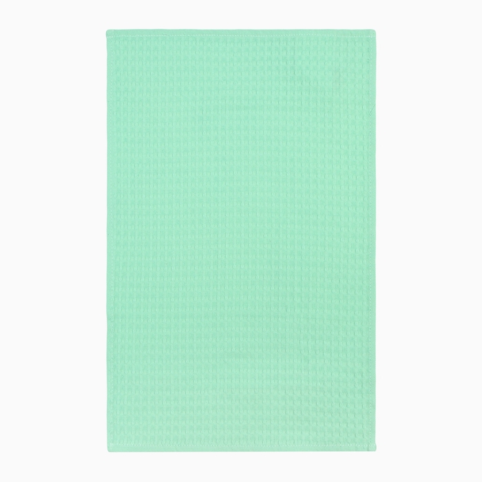 Набор кухонных полотенец Доляна, цвет салатовый, 35х60см-2шт, 100% хл, вафля, 220 гр/м2