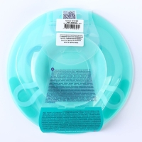 Тарелка детская для вторых блюд, на присоске, 400мл, цвет зеленый Тарелка детская для вторых блюд, на присоске, 400мл, цвет зеленый