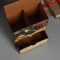 Новогодний чайный домик "Богатства" 20х15х8,5 см Новогодний чайный домик "Богатства" 20х15х8,5 см