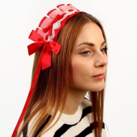 Карнавальная повязка «Лолита», цвет красный Карнавальная повязка «Лолита», цвет красный
