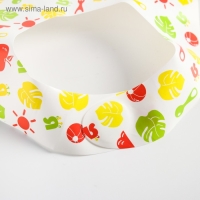 Нагрудник для кормления «Крошка Я» непромокаемый на липучке, цвет желтый Нагрудник для кормления «Крошка Я» непромокаемый на липучке, цвет желтый