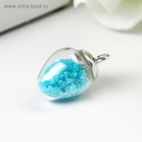 Подвеска декоративная для творчества стекло "Капля" светится в темноте 1,9х1,4см набор 5 шт Подвеска декоративная для творчества стекло "Капля" светится в темноте 1,9х1,4см набор 5 шт