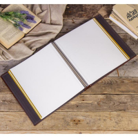 Фотоальбом магнитный 20 листов "Узорный кант" кожзам 5,5х34х34,8 см Фотоальбом магнитный 20 листов "Узорный кант" кожзам 5,5х34х34,8 см