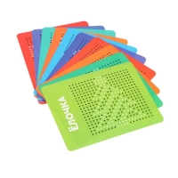 Планшет обучающий &laquo;Магнитное рисование&raquo;, 380 отверстий, цвет красный