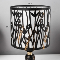 Настольная лампа "Алми" Е27 черный 14х14х27 см RISALUX Настольная лампа "Алми" Е27 черный 14х14х27 см RISALUX