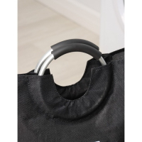 Корзина для белья Доляна «Модерн», с ручками, 30×58 см, цвет чёрный Корзина для белья Доляна «Модерн», с ручками, 30×58 см, цвет чёрный