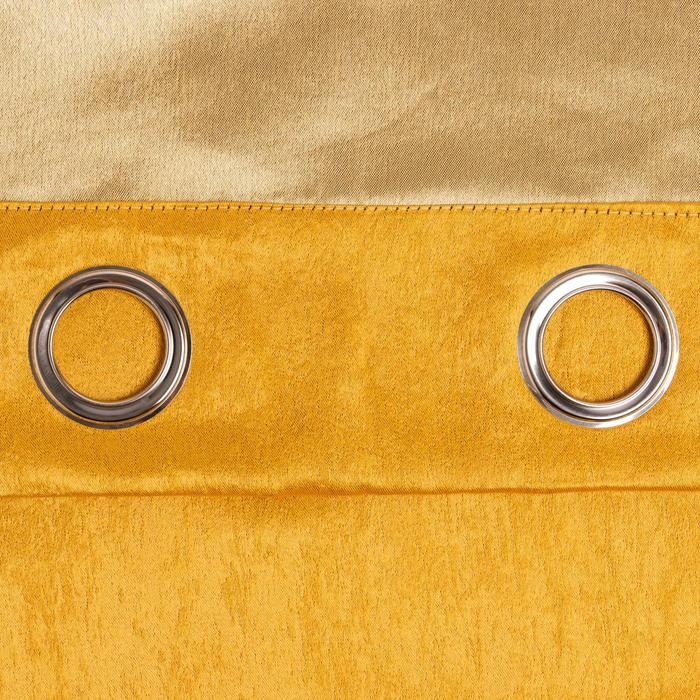 Штора портьерная Этель "Классика" цв.желтый, 250*265 см, 100% п/э