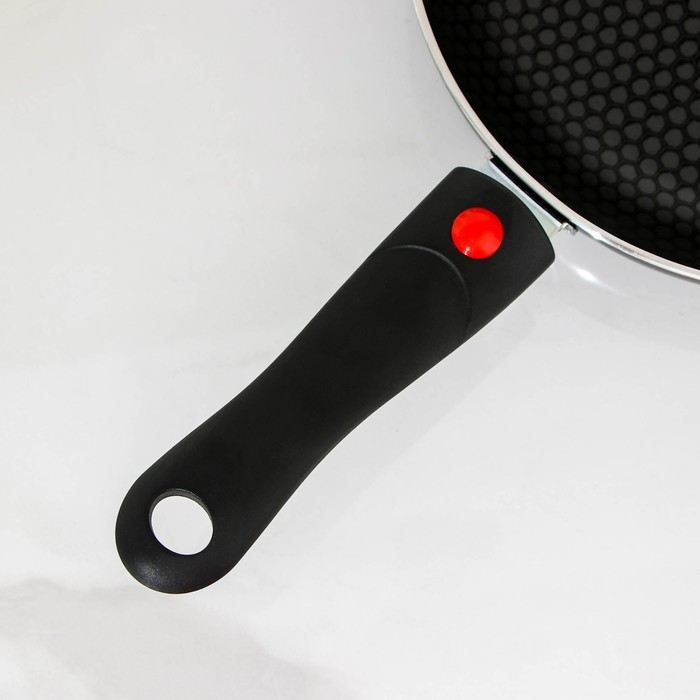 Cковорода Forever, d=24 см, съёмная ручка, стеклянная крышка, антипригарное покрытие, цвет черный Cковорода Forever, d=24 см, съёмная ручка, стеклянная крышка, антипригарное покрытие, цвет черный