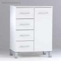 Комод для ванной комнаты, четыре ящика, 60 х 40 х 80 см