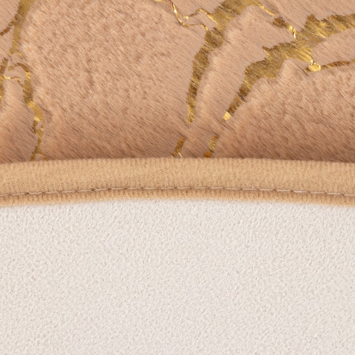 Ковер Этель Ковер Этель "Тиснение" цвет бежевый d 120 см, 500/м2