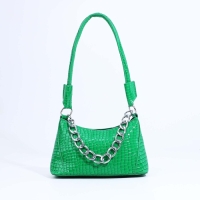 Сумка-багет на молнии, цвет зелёный Сумка-багет на молнии, цвет зелёный