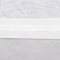 Штора-тюль для кухни Witerra с тиснением вензель 140х145см, белый, вуаль, пэ100% Штора-тюль для кухни Witerra с тиснением вензель 140х145см, белый, вуаль, пэ100%