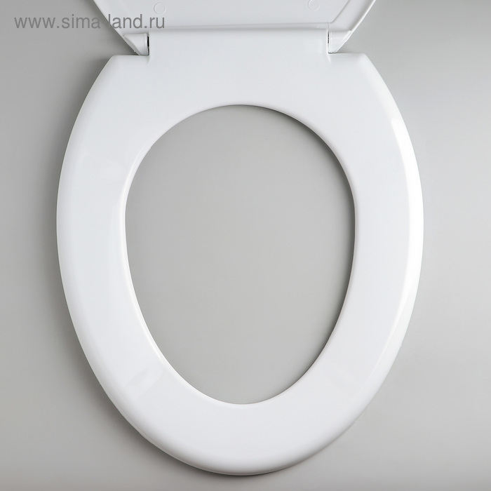 Сиденье для унитаза с крышкой Росспласт Сиденье для унитаза с крышкой Росспласт "Декор. Орхидея",44,5х37см, цвет белый