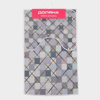 Коврики для ванной и туалета Доляна &laquo;Котто&raquo;, 2 шт, 50&times;80, 40&times;50 см, цвет серый