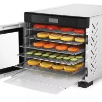 Сушилка для овощей и фруктов Kitfort KT-1963, 600 Вт, 6 ярусов, чёрно-серебристая Сушилка для овощей и фруктов Kitfort KT-1963, 600 Вт, 6 ярусов, чёрно-серебристая