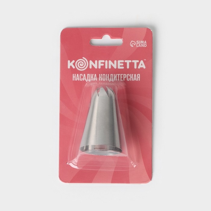 Насадка кондитерская KONFINETTA «Закрытая роза», d=3 см, выход 0,9 см, нержавеющая сталь Насадка кондитерская KONFINETTA «Закрытая роза», d=3 см, выход 0,9 см, нержавеющая сталь