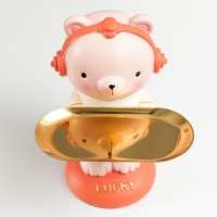 Сувенир полистоун подставка "Медвежонок в наушниках" 23х18х27 см