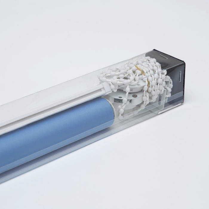 Штора рулонная &laquo;Нега&raquo;, блэкаут, 90&times;180 см, цвет синий