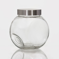Банка стеклянная для хранения сыпучих продуктов &laquo;Твист&raquo;, 1,6 л, 11,5&times;16 см, с металлической крышкой
