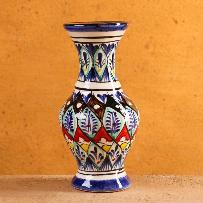 Ваза Риштанская керамика, 16см, МИКС Ваза Риштанская керамика, 16см, МИКС