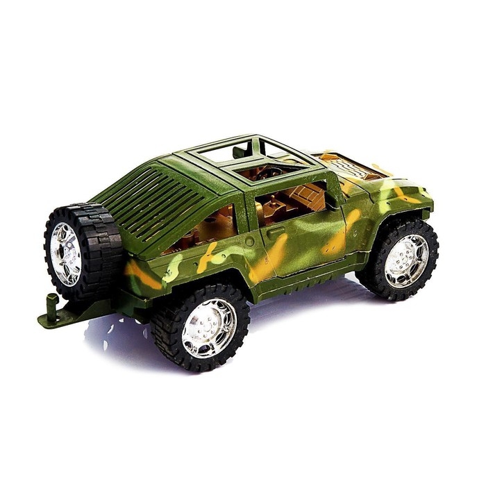 Машина инерционная &laquo;Военный джип&raquo; с пушкой и солдатом