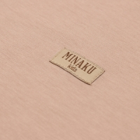 Костюм для девочки (футболка, шорты) MINAKU цвет бежевый/ пыльно-сиреневый, рост 134 см