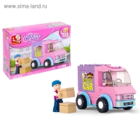 Конструктор «Розовая мечта: курьерская машина», 102 детали Конструктор «Розовая мечта: курьерская машина», 102 детали