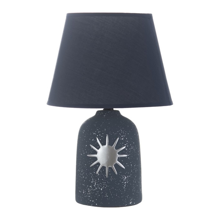 Настольная лампа "Мирель" Е14 40Вт синий 22,5х22,5х34 см RISALUX